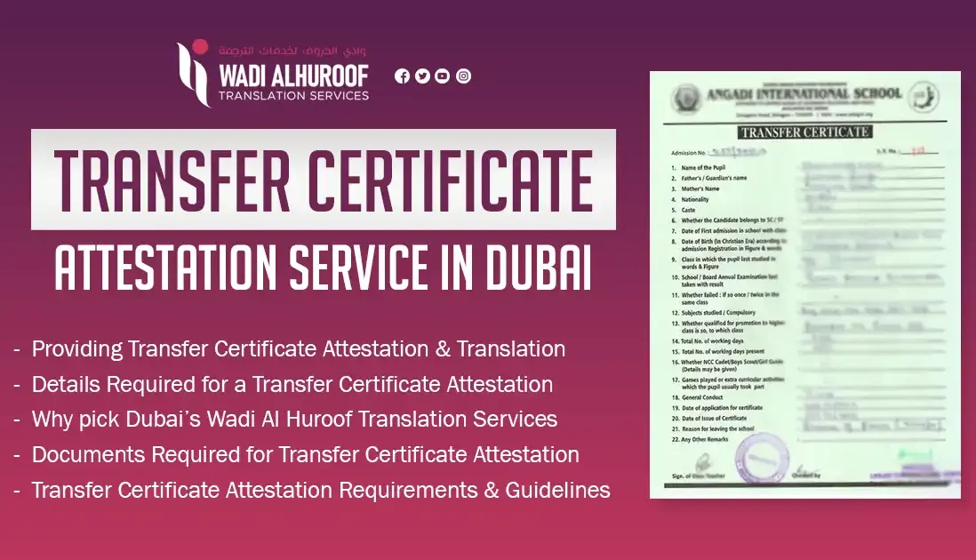 transfer-certificate-attestation-service-in-dubai-wadi-alhuroof-translation-service